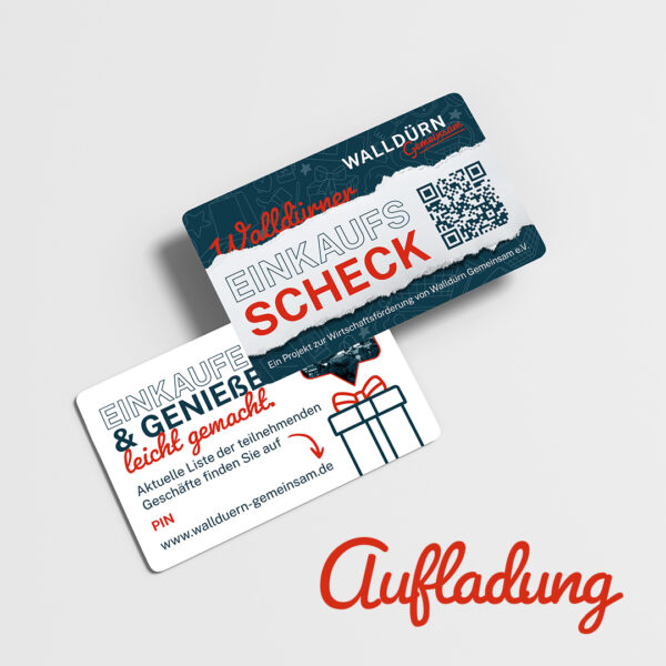 Einkaufsscheck - Aufladung